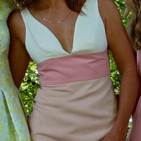 Bhldn Hathaway Dress Rose, size 0 - Picture 6 of 7